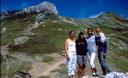 Ashe with the ladies up high in the Bucegi Range.